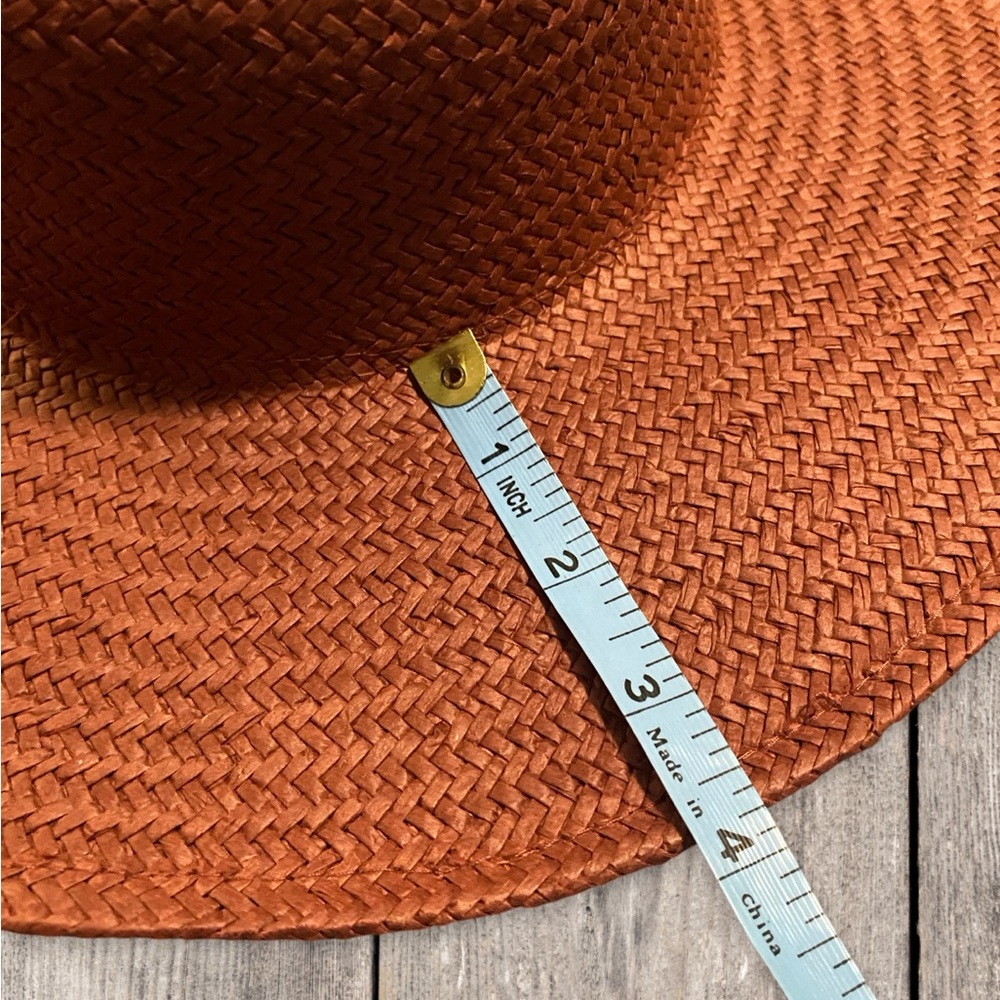 Universal Thread Rust Orange Wide Brimmed Summer … - image 4